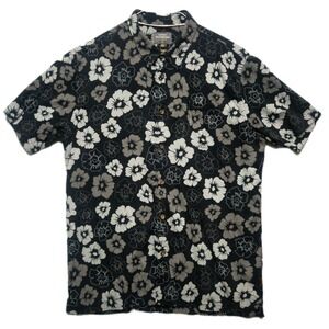 Quiksilver Waterman Collection Mens Large Floral Button Up Shirt Summer Casual